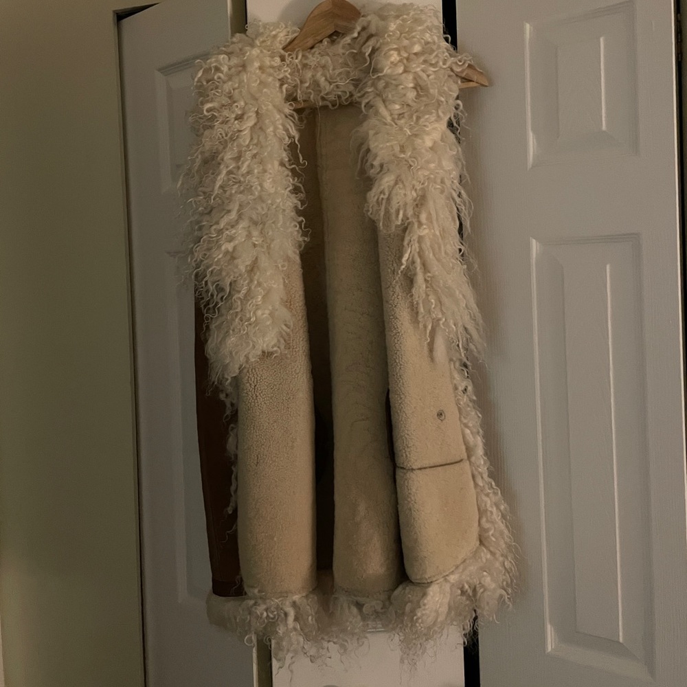 Vintage Sheepskin Shearling Vest - Picture 1 of 3